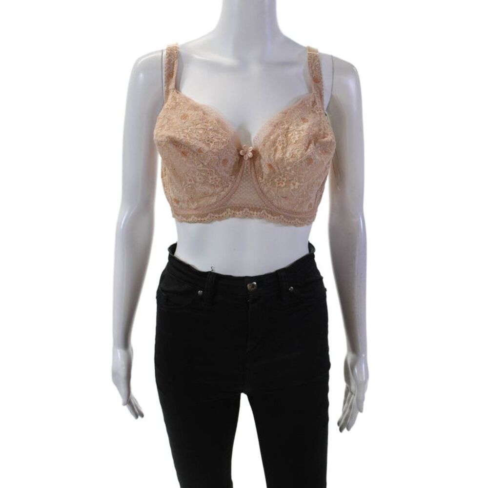Fayreform Womens Lace Under Wire Delicious Bra Almond Beige Size 34 G